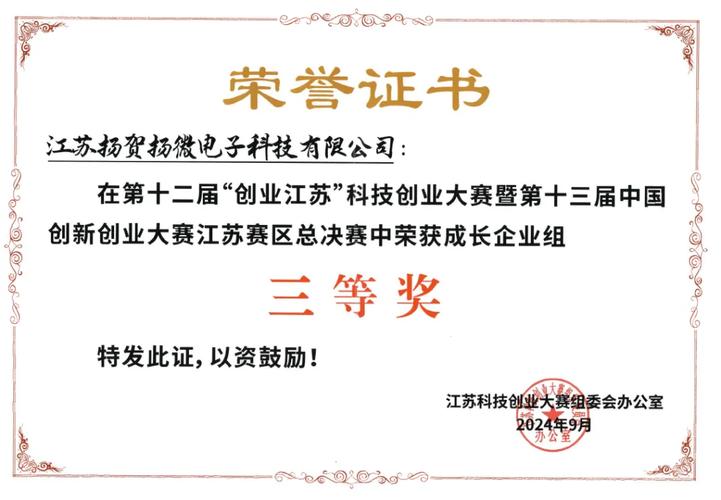 园区企业扬贺扬荣获第十二届"创业江苏"科技创业大赛三等奖